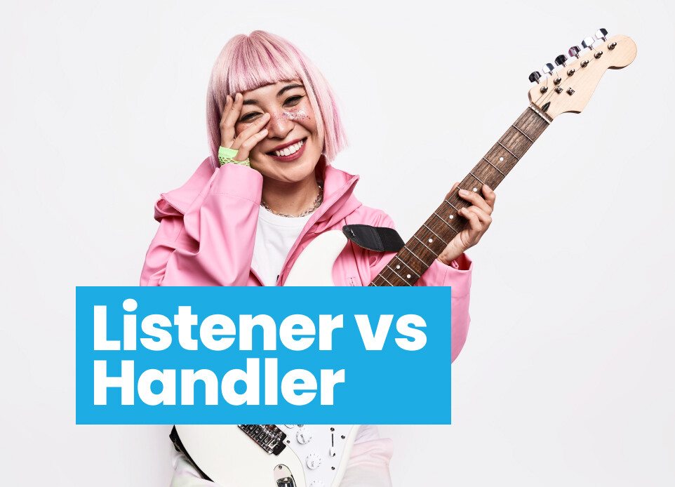 Event Listener vs Event Handler