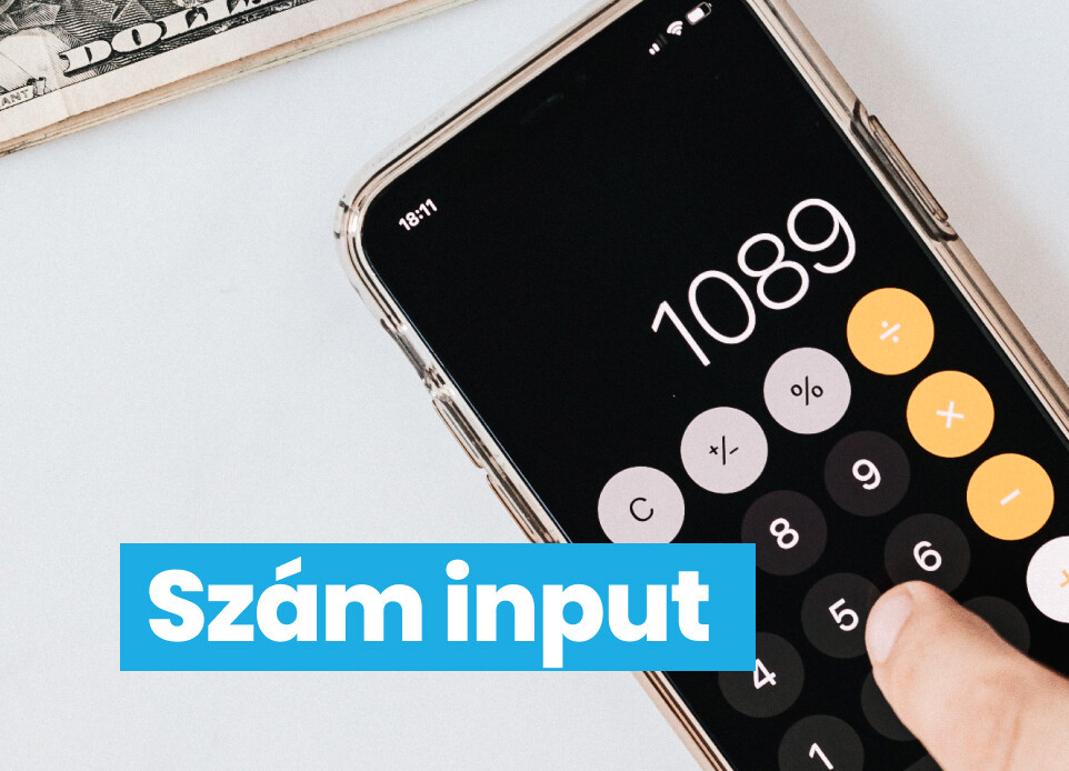 Szám input manuális módosítása egyszerűen